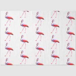 Papel De Seda Serie de diseño de flamenco acuarela 4