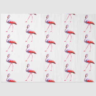 Papel De Seda Serie de diseño de flamenco acuarela 4