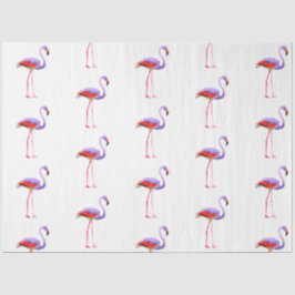 Papel De Seda Serie de diseño de flamenco acuarela 7