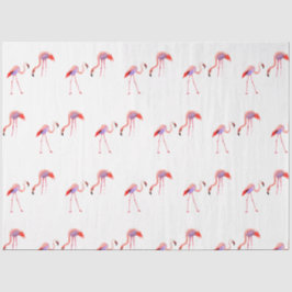 Papel De Seda Serie de diseño de flamenco acuarela 9
