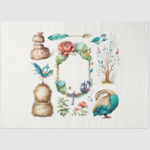 Papel De Seda Serie de diseño de la fiesta del té de Alicia 12