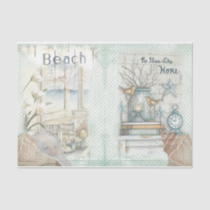 Papel De Seda Serie de Diseño de Playa Náutica 1