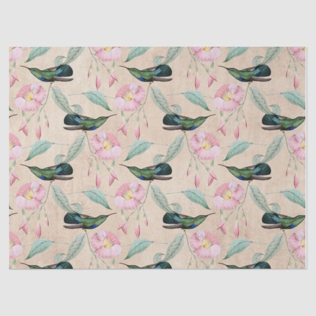 Papel De Seda Serie de diseño Twenty de colibríes (Anverso)