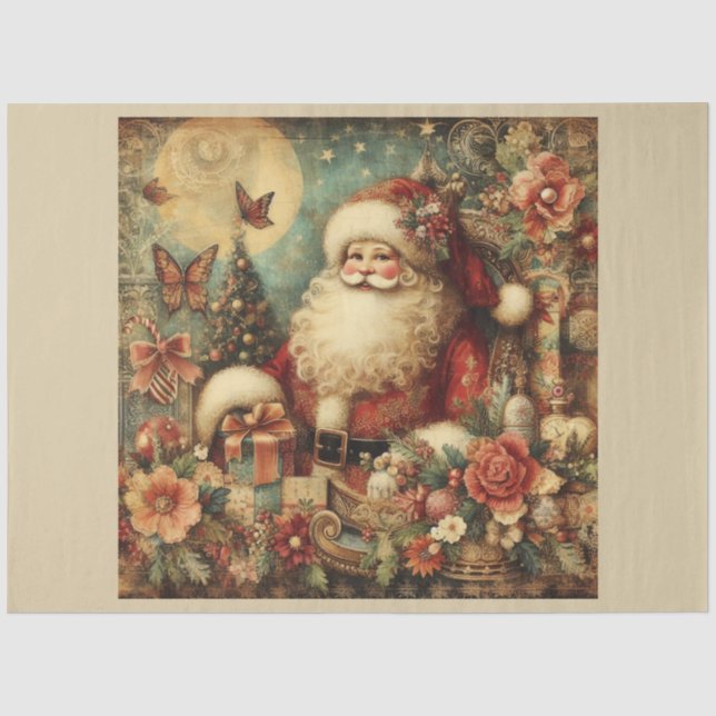 Papel De Seda Serie de diseños de Navidad Pasada 20 (Anverso)