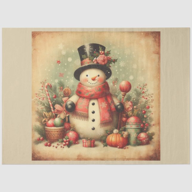 Papel De Seda Serie de diseños de Navidad Pasada 22 (Anverso)