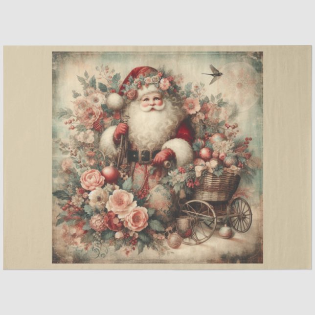 Papel De Seda Serie de diseños de Navidad Pasada 26 (Anverso)