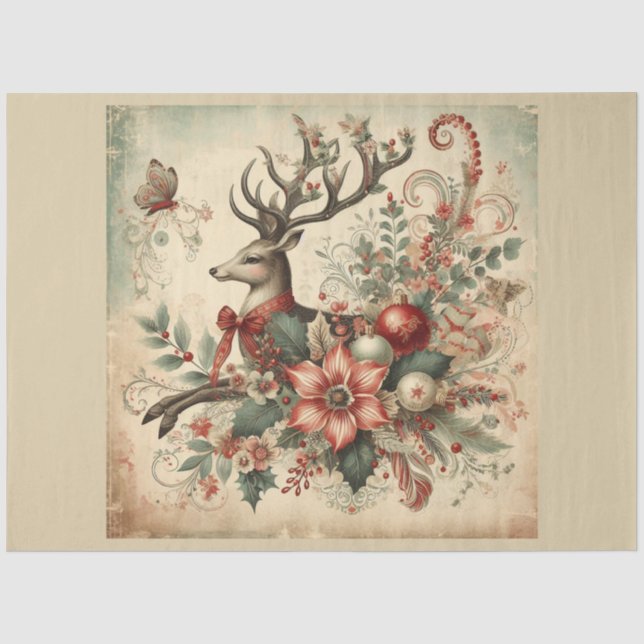 Papel De Seda Serie de diseños de Navidad Pasada 29 (Anverso)