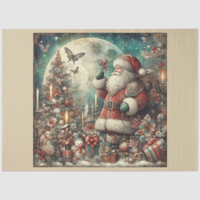 Papel De Seda Serie de diseños de Navidad Pasada 30 (Anverso)
