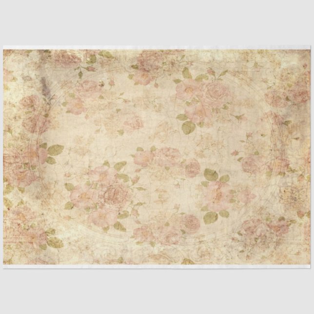 Papel De Seda Serie de Efímeras Victorianas Diseño 15 (Anverso)
