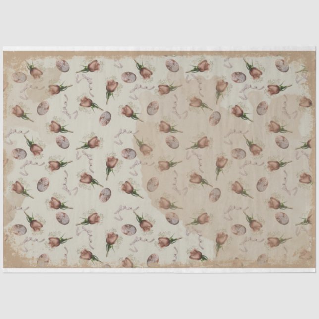 Papel De Seda Serie de Efímeras Victorianas Diseño 17 (Anverso)