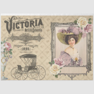 Papel De Seda Serie de Efímeras Victorianas Diseño 21