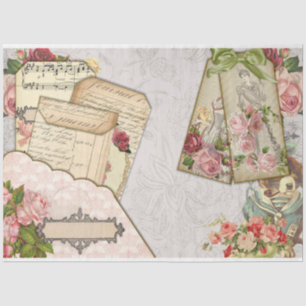 Papel De Seda Serie de Efímeras Victorianas Diseño 26