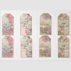 Papel De Seda Serie de Efímeras Victorianas Diseño 28