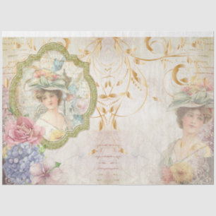 Papel De Seda Serie de Efímeras Victorianas Diseño 9