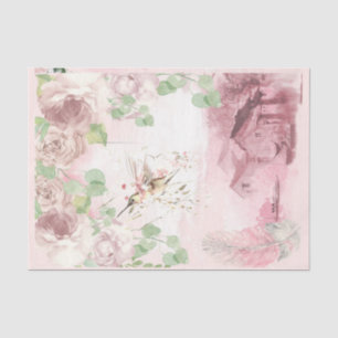 Papel De Seda Serie de escritura Shabby Chic Diseño 4