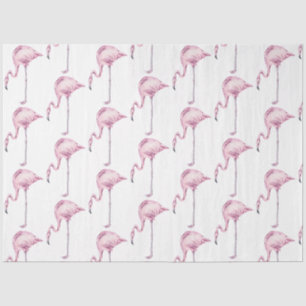 Papel De Seda Serie de flamencos en acuarela Diseño 16