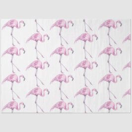 Papel De Seda Serie de flamencos en acuarela Diseño 17