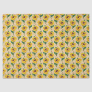 Papel De Seda Serie de girasoles y libélulas Diseño 10
