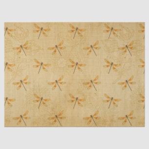 Papel De Seda Serie de Girasoles y Libélulas Diseño 17