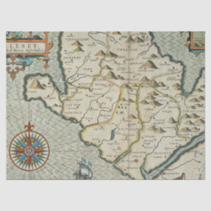 Papel De Seda Serie de Mapas Antiguos 1 Diseño 16