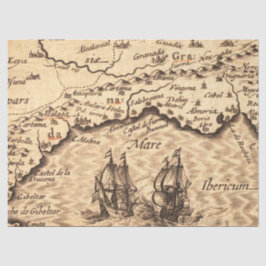 Papel De Seda Serie de Mapas Antiguos 1 Diseño 7