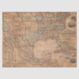 Papel De Seda Serie de Mapas Antiguos 1 Diseño 8