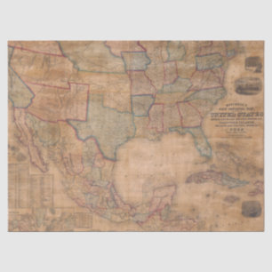 Papel De Seda Serie de Mapas Antiguos 1 Diseño 8