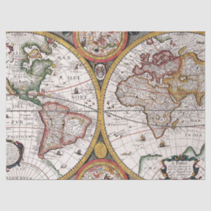 Papel De Seda Serie de Mapas Antiguos 1 Diseño 9