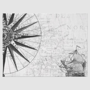 Papel De Seda Serie de mapas digitales en blanco y negro Diseño