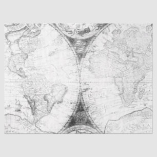 Papel De Seda Serie de mapas digitales en blanco y negro Diseño
