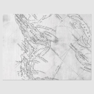 Papel De Seda Serie de mapas digitales en blanco y negro Diseño