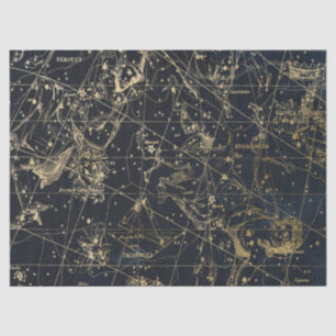 Papel De Seda Serie de mapas estelares de la galaxia dorada Dise