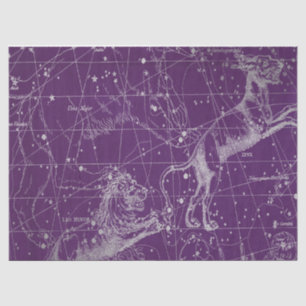 Papel De Seda Serie de Mapas Estelares Silver Galaxy Diseño 3