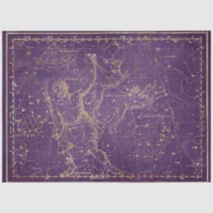 Papel De Seda Serie de Mapas Estrella de Oro Diseño 8