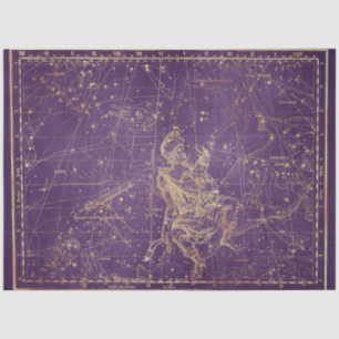 Papel De Seda Serie de mapas Gold Star Diseño 25