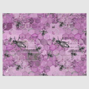 Papel De Seda Serie Diseño Abeja Púrpura 11