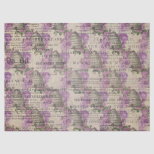 Papel De Seda Serie Diseño Abeja Púrpura 16
