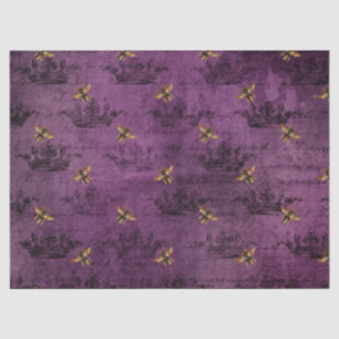 Papel De Seda Serie Diseño Abeja Púrpura 9