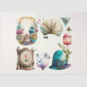 Papel De Seda Serie Fiesta del Té de Alicia Diseño 2