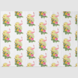 Papel De Seda Serie Flamingo Tropical Diseño 11