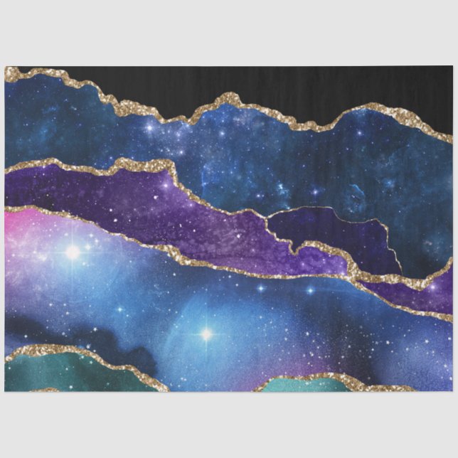 Papel De Seda Serie Galaxy Agate Diseño 14 (Anverso)