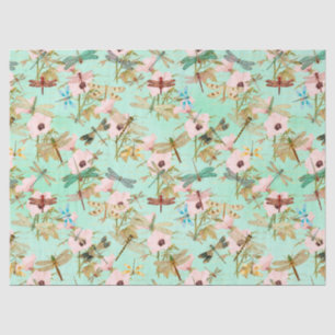 Papel De Seda Serie Libélulas Vintage Diseño 11