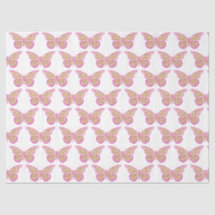 Papel De Seda Serie Mariposas Brillantes Diseño 9