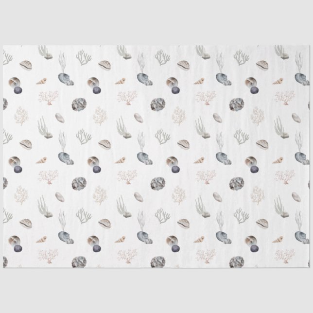 Papel De Seda Serie Ocean Breeze Diseño 2 (Anverso)