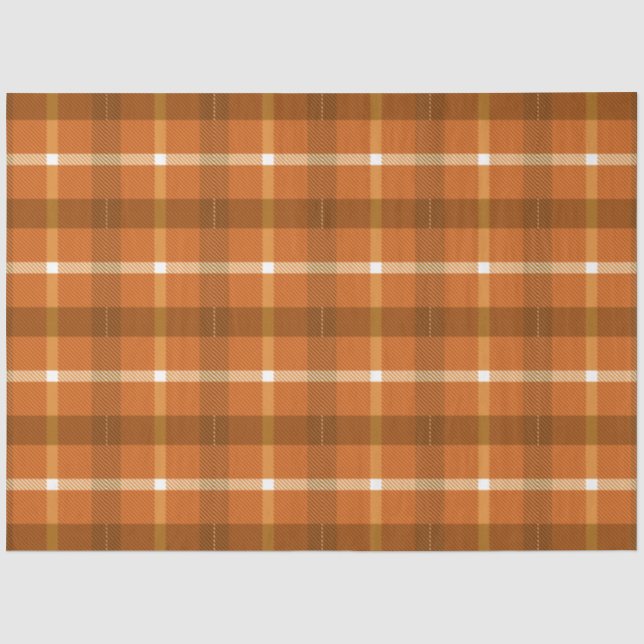 Papel De Seda Serie Plaid de Otoño Diseño 14 (Anverso)