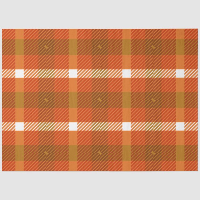 Papel De Seda Serie Plaid de Otoño Diseño 15 (Anverso)