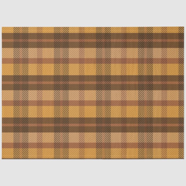 Papel De Seda Serie Plaid de Otoño Diseño 17 (Anverso)