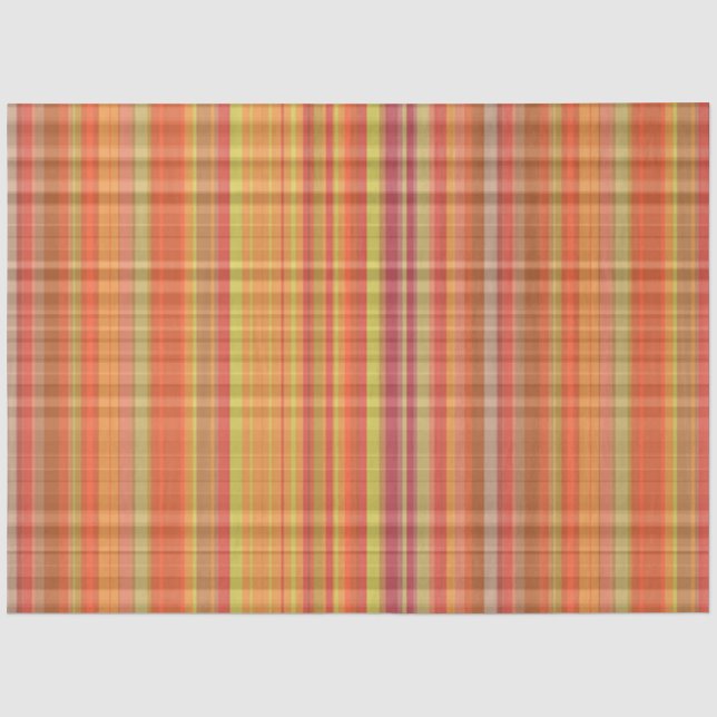 Papel De Seda Serie Plaid de Otoño Diseño 26 (Anverso)