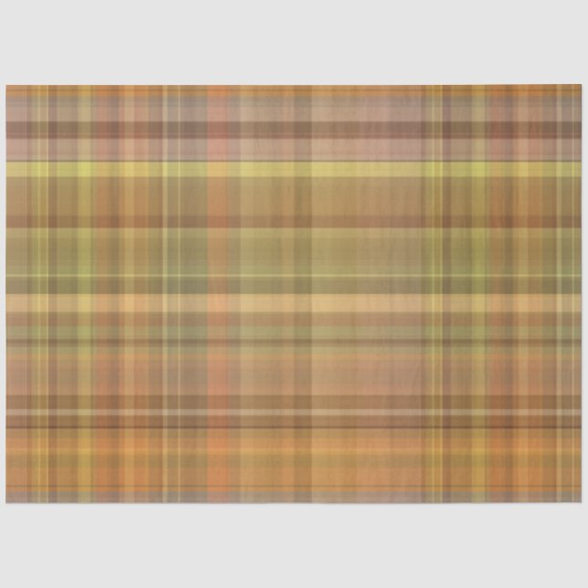 Papel De Seda Serie Plaid Otoño Diseño 21 (Anverso)