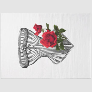 Papel De Seda Serie Red Rose Steampunk Diseño 19